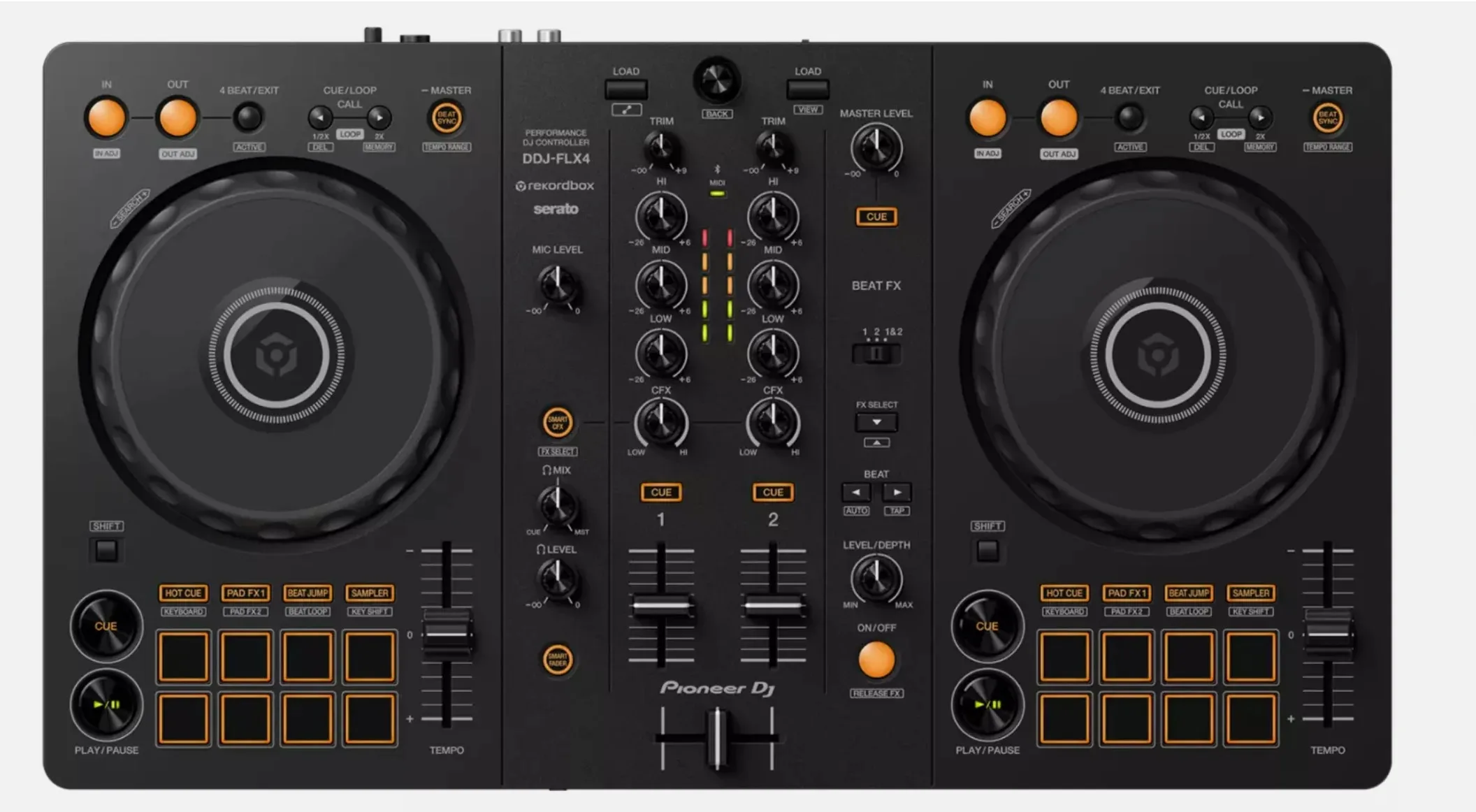 

Скидка-Promo Pioneer DDJ-FLX4 2-канальный DJ-контроллер, совместимость с Rekordbox и Serato
