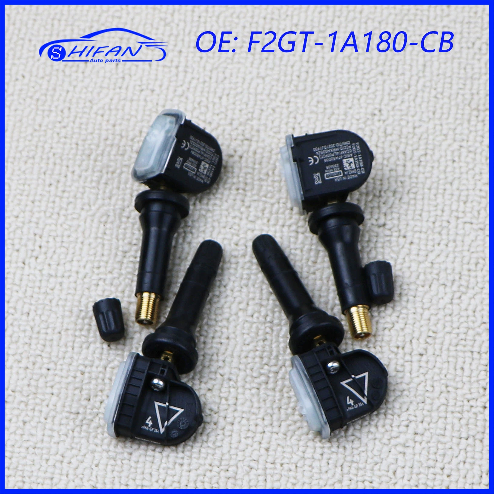 4 Pcs F2GT-1A180-CB 433MHz TPMS Tire Pressure Monitoring Sensor  For Ford  Fiesta Mondeo 2014-2019 F2GT1A180CC F2GT1A150CB