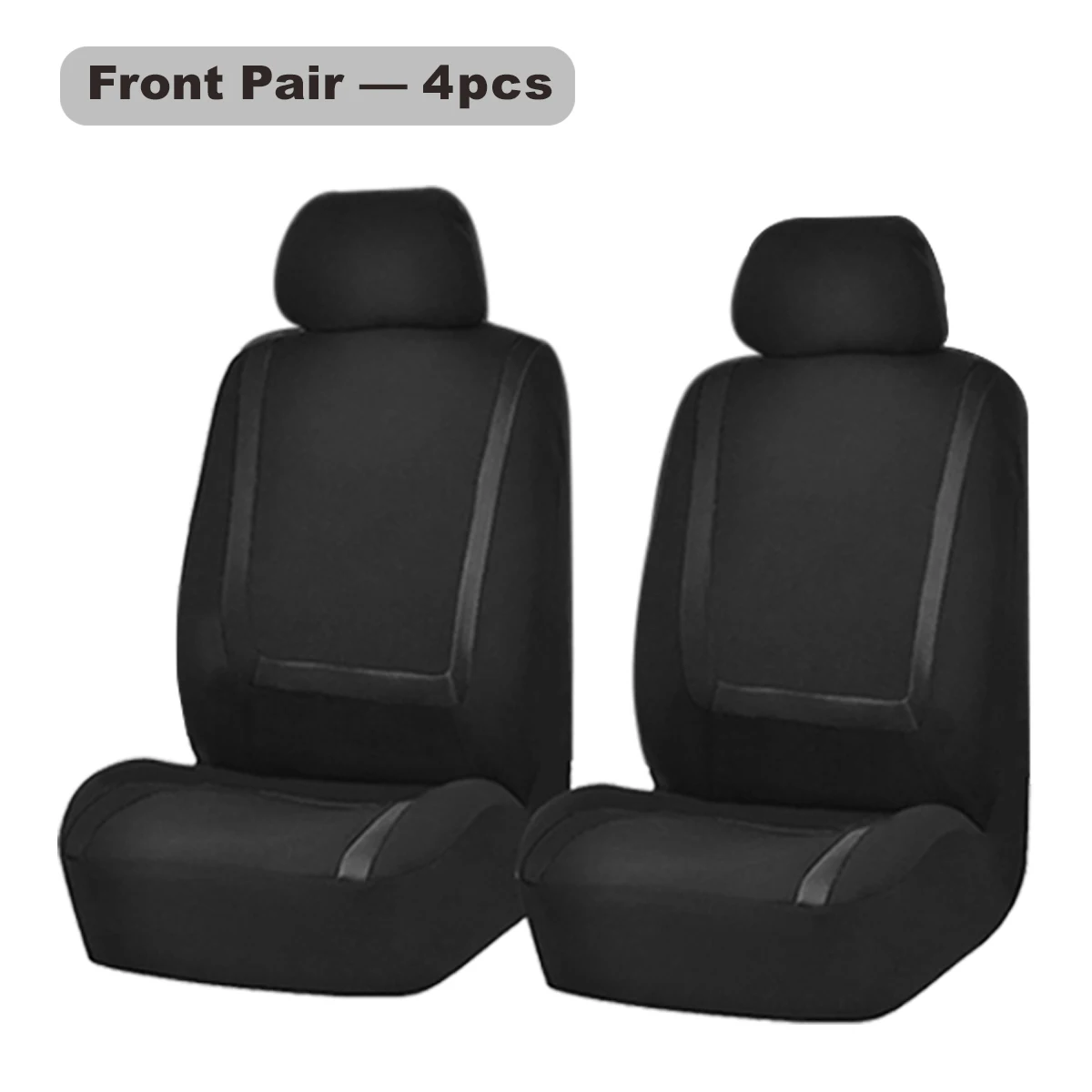 Juego completo de fundas para asiento de coche, estilo deportivo, 4 Uds., funda para asiento delantero y respaldo delantero