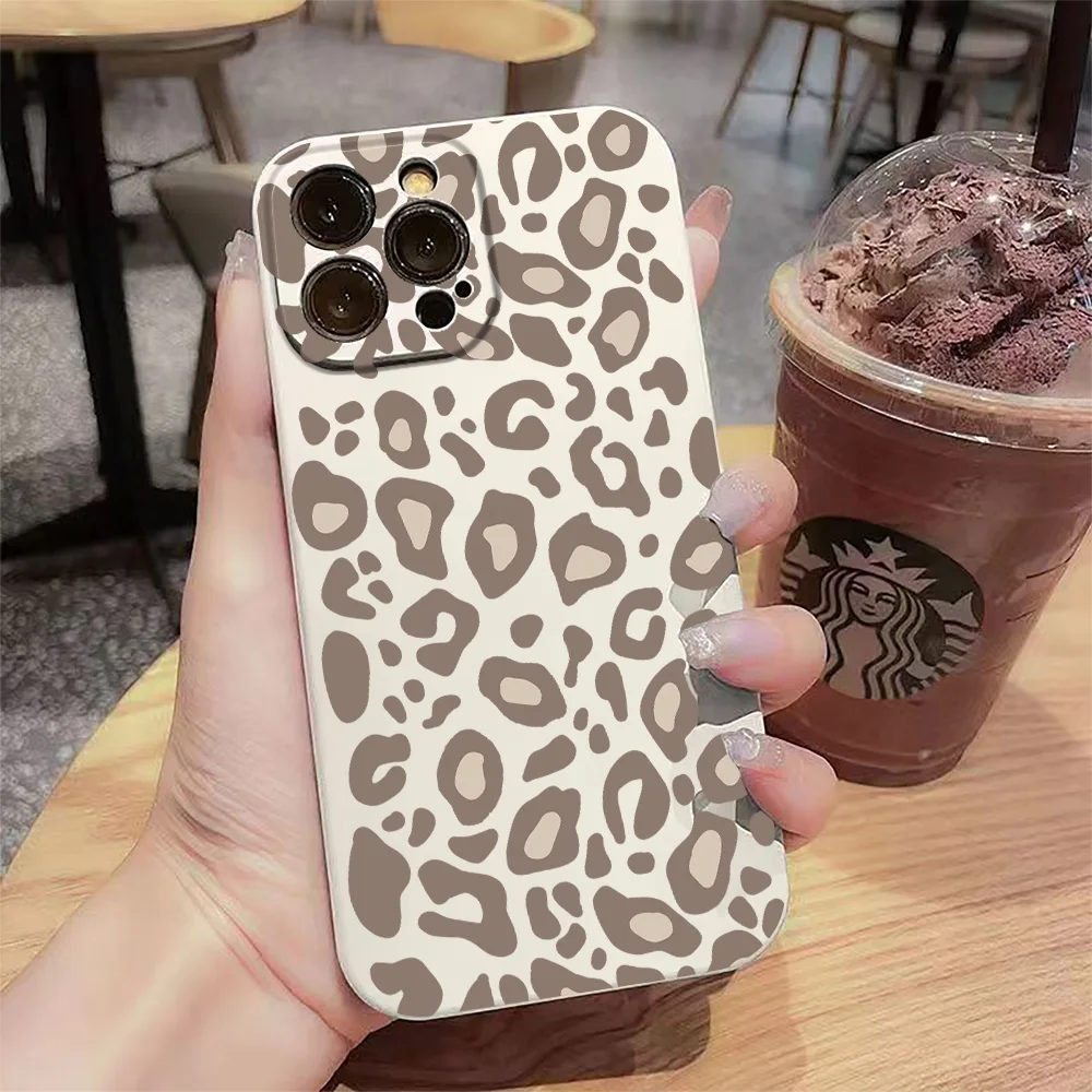 Simple Leopard Solid Color Case For Realme 13 Pro Plus 5G Cases Realme 12 11 10 9 8 C67 C65 C55 C53 C51S GT 6 6T Neo 6 SE Cover