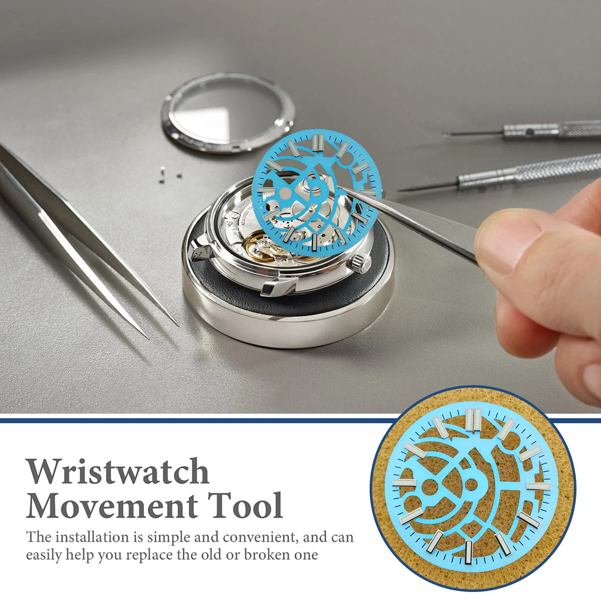 قرص ساعة مجوف 28.5 ملم أسود أزرق أخضر قرص أبيض أخضر مضيء مناسب لساعة حركة NH70 أجزاء إكسسوارات الرجال