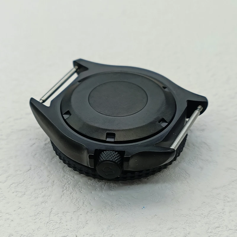Black Matte SKX007 Watch Case Dome Glass Crystal Fit NH35 NH36 4R 7S26 Movement With Ceramic Bezel Insert Men Watch Repair Parts