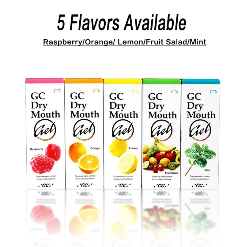 

Dentistry GC Material Oral Moisturizing Gel Dry Thirsty Alleviate 5 Flavors Available 40g/Box Oral Cavity Nursing Repair