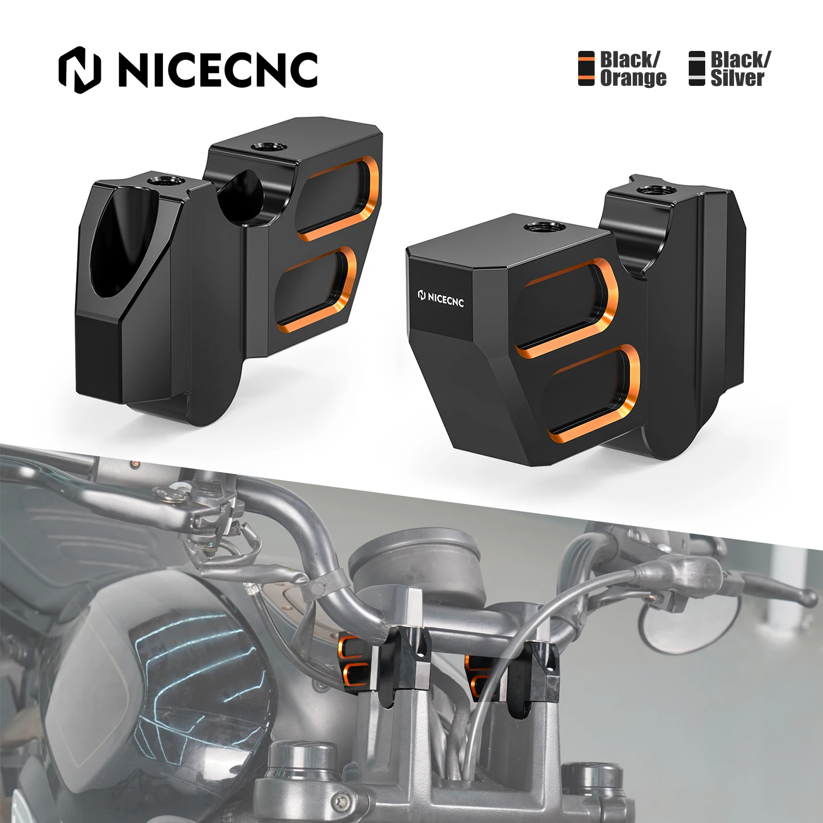 ل 2021-2024 هارلي سبورتستر S RH1250S المقود الناهضون 1.77 "45 مللي متر ارتفاع 0.59" 15 مللي متر إلى الخلف