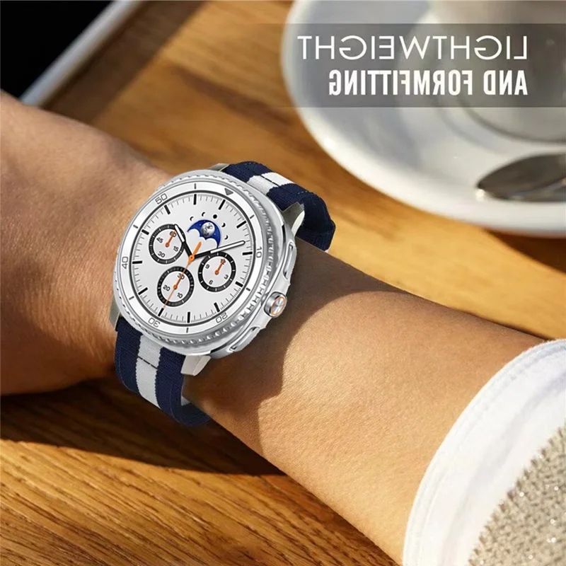 Correa de nailon para Samsung Galaxy Watch Ultra 2025 47mm pulsera duradera de lona de moda para Galaxy Watch 8 44mm 40mm 8 Classic 46mm