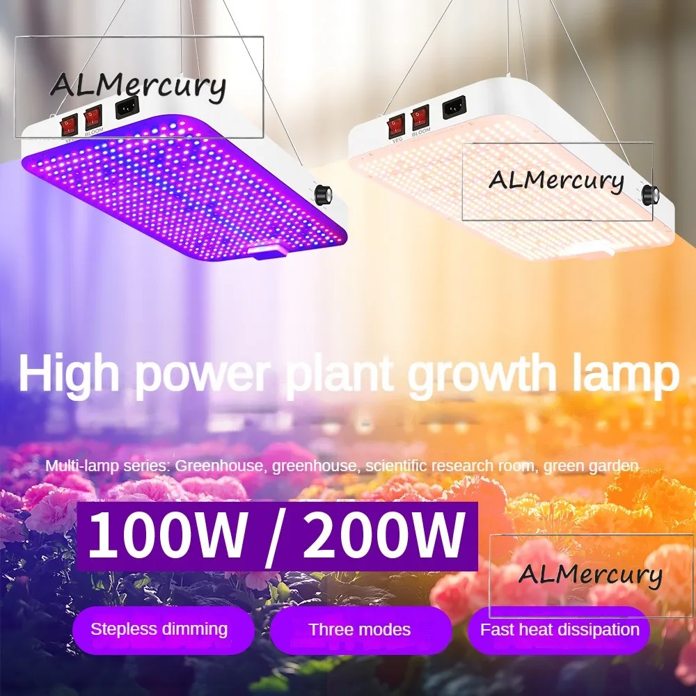 

Full Spectrum LED Grow Light 200W Waterproof for Greenhouse Indoor Plants Phyto Lamp for Seedlings Vegetables Flowers Growth