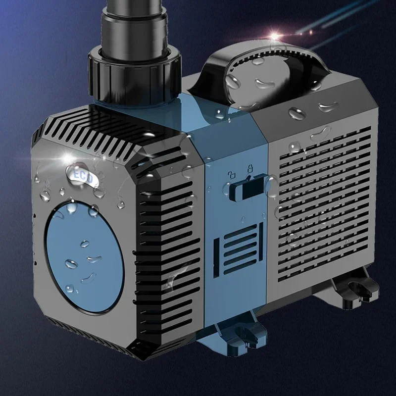 Aquarium Submarine Water Pump fish tank Silent Amphibious Fountain Variable Frequency Water Tank Air Water Pump 220V pond pump