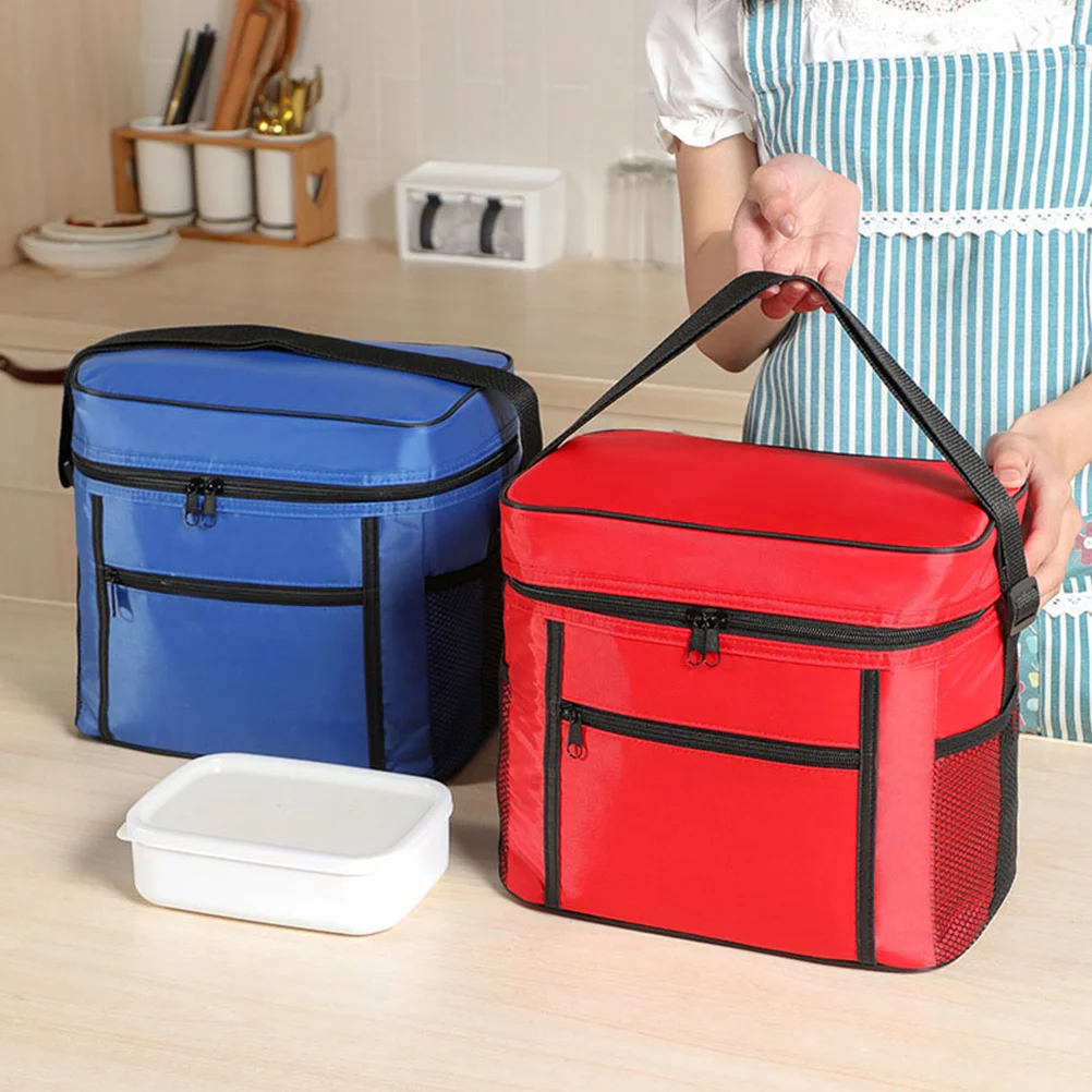 

Oxford Cloth Insulation Bag Waterproof Lunch Tote Cooler Portable Picnic Takeaway Aluminum Foil Fresh