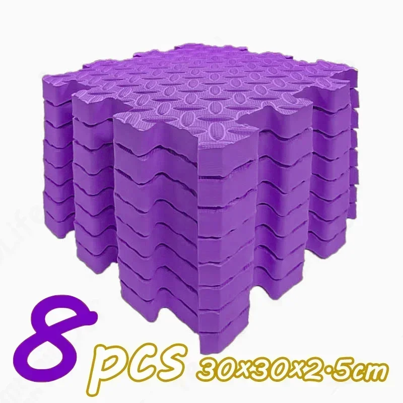 8 stks/2.5 cm Dikke Antislip Baby Kruipen Speelkleed Geluiddichte Puzzel Gym Mat voor Kinderkamer en Milieuvriendelijke Puzzel Mat