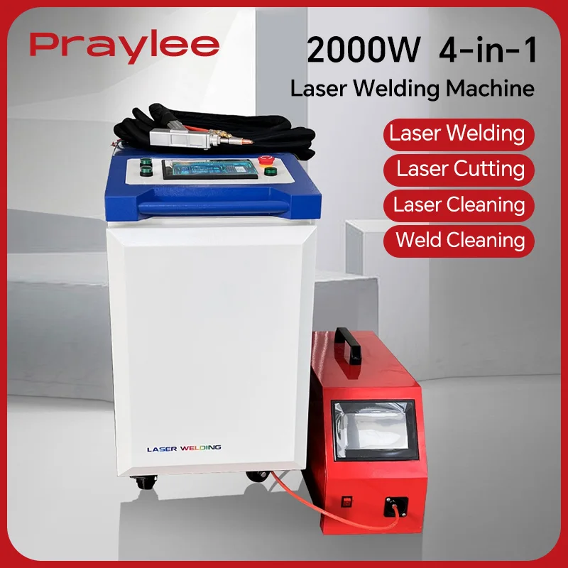 Laser Welding Machine 2000W 4 in 1 Portable Handheld Welding Machine for Metals Raycus MAX BWT Laser Source CQWY WSX Head