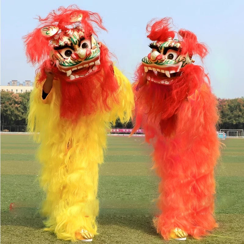 One People Lion Dancer Clothing Folk Dance Costume Cool Adult Chirldren Student Sports Cheer Team Dance Costumes