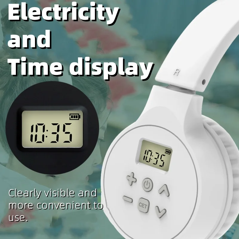 سماعة رأس محمولة FM من AIBEN ، اتصال لاسلكي ، سماعات رأس راديو جاك ، C201S