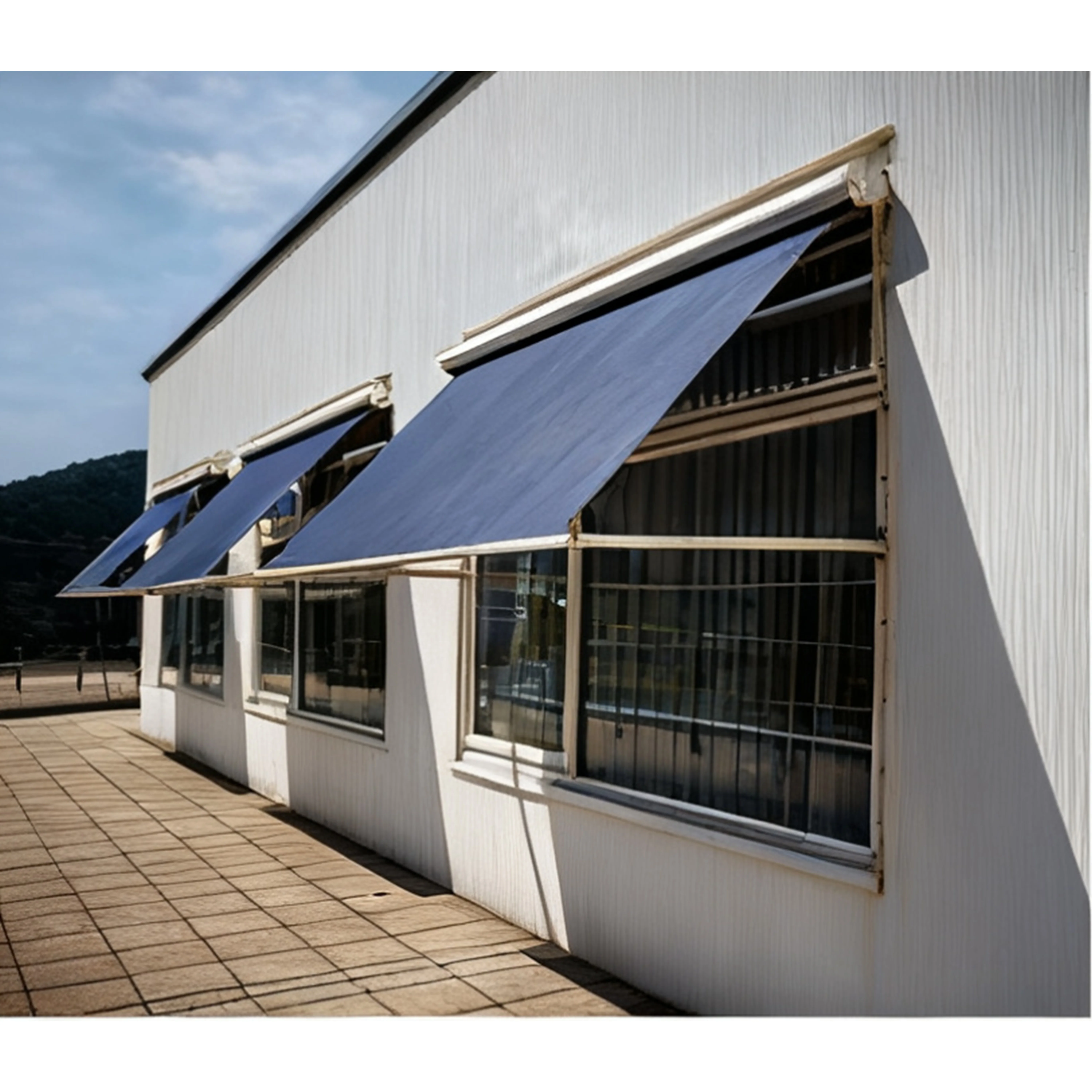 AiKeLi Durable Manual Modern Retractable Awning with Folding Design for Balcony Windows and Commercial Spaces