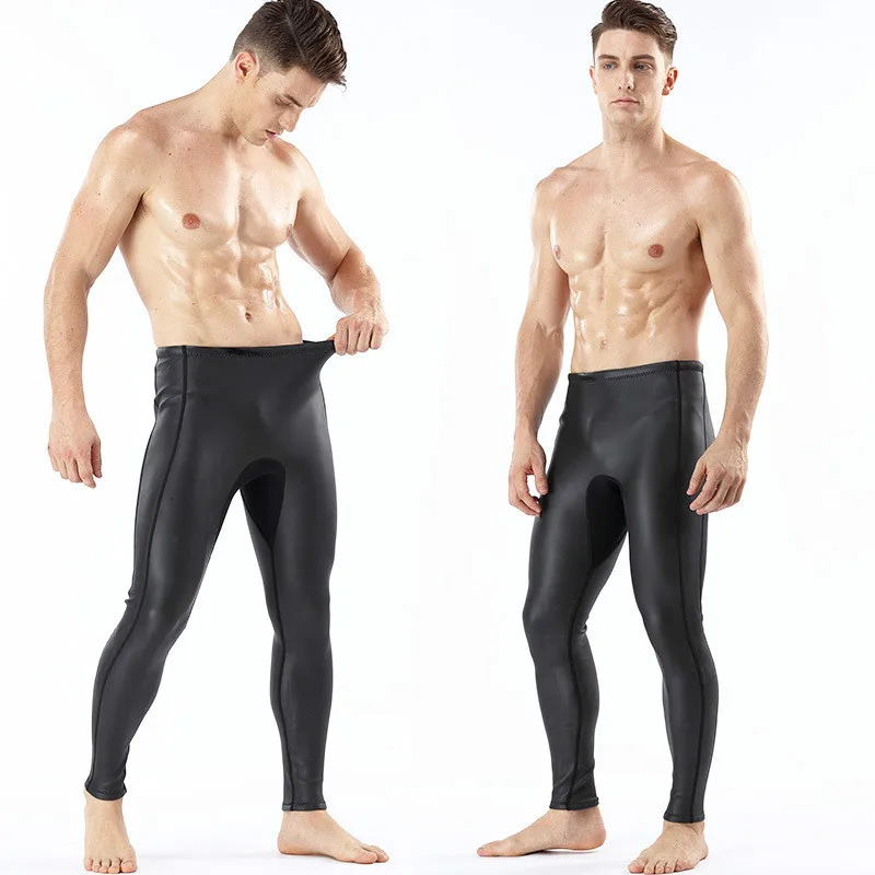 Mens 2mm Triathlon CR Smooth Skin YAMAMOTO Neoprene Wetsuit Pants Diving Long Pant Extra Elastic for Rash Guard Kayak