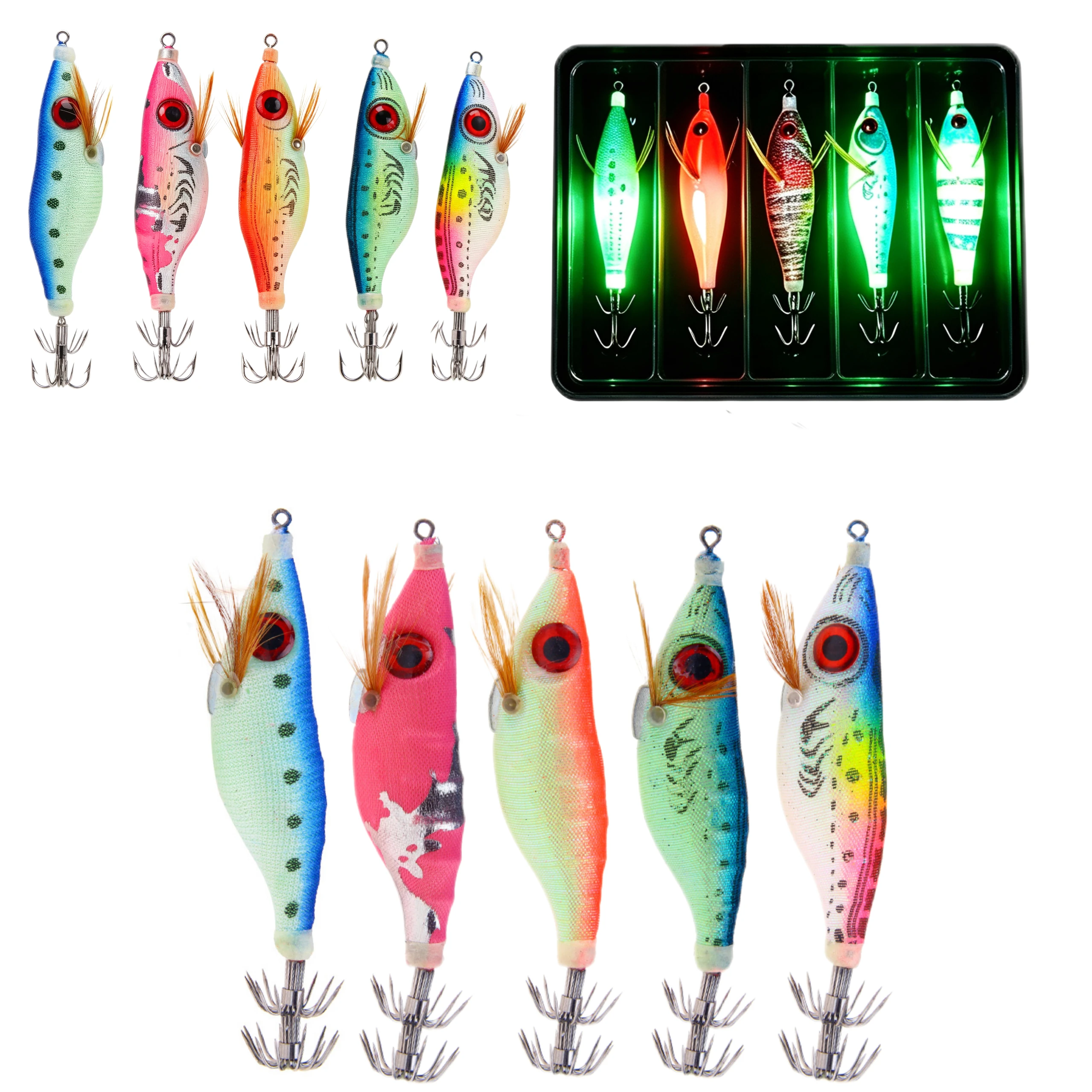 Glow-in-the-Dark 3D-Eye Lures (5 pcs)
