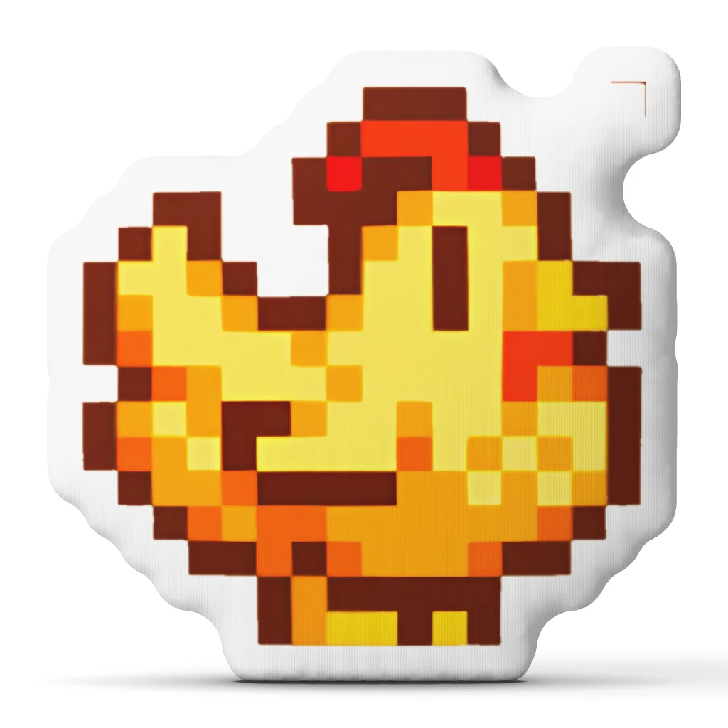 Stardew Valley Games Chicken Funny Pillow Cushion Irregular Stuffed Throw Pillow Home Decor Gift Sofa Bed