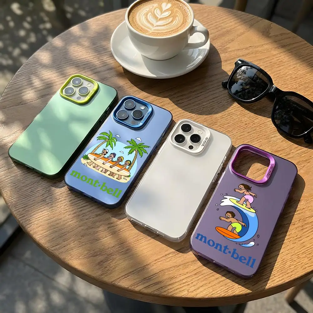 

Sportswear M-montbells Phone Case Holographic Silver Phone Case TPU Colorful Cover For iPhone17 16ProMax
