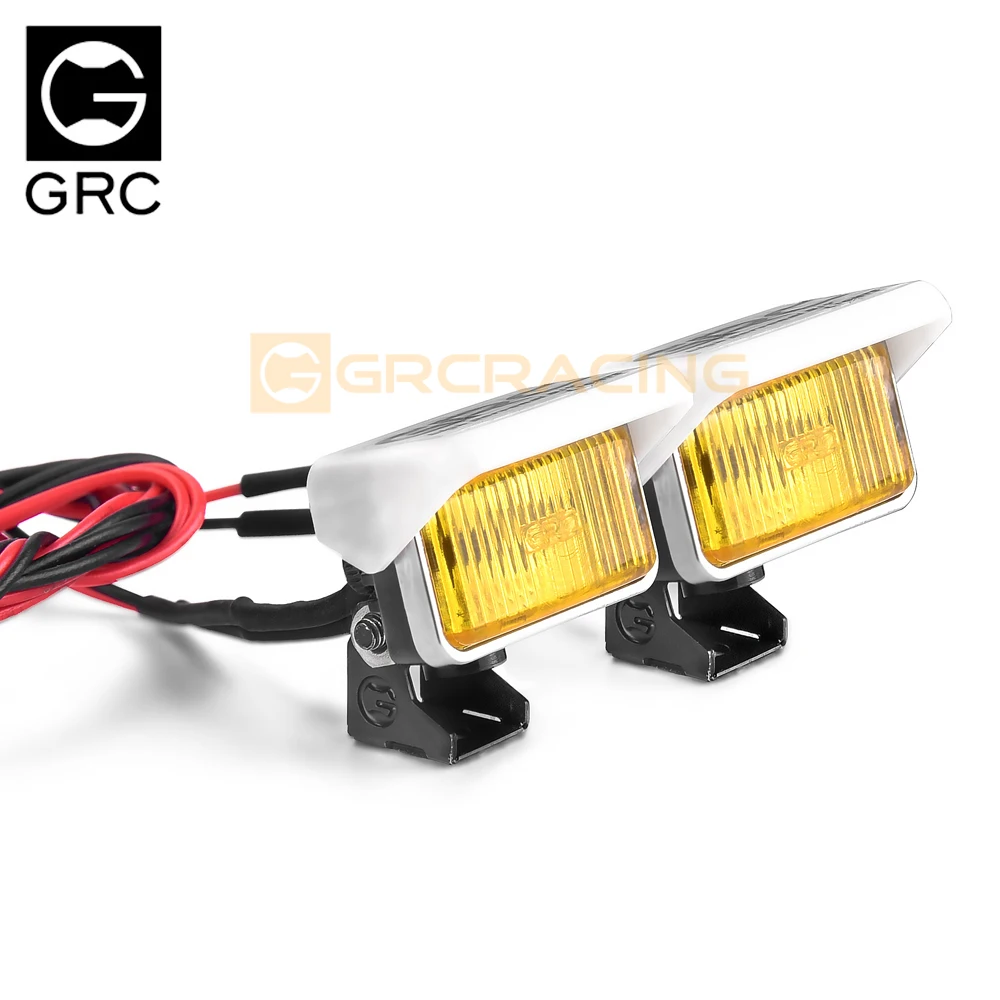 Grc 20mm Rectangular Spotlight Retro Simulation Off-road Searchlight Headlight Bumper Dome Light G157tw/g157ty/g157tpw