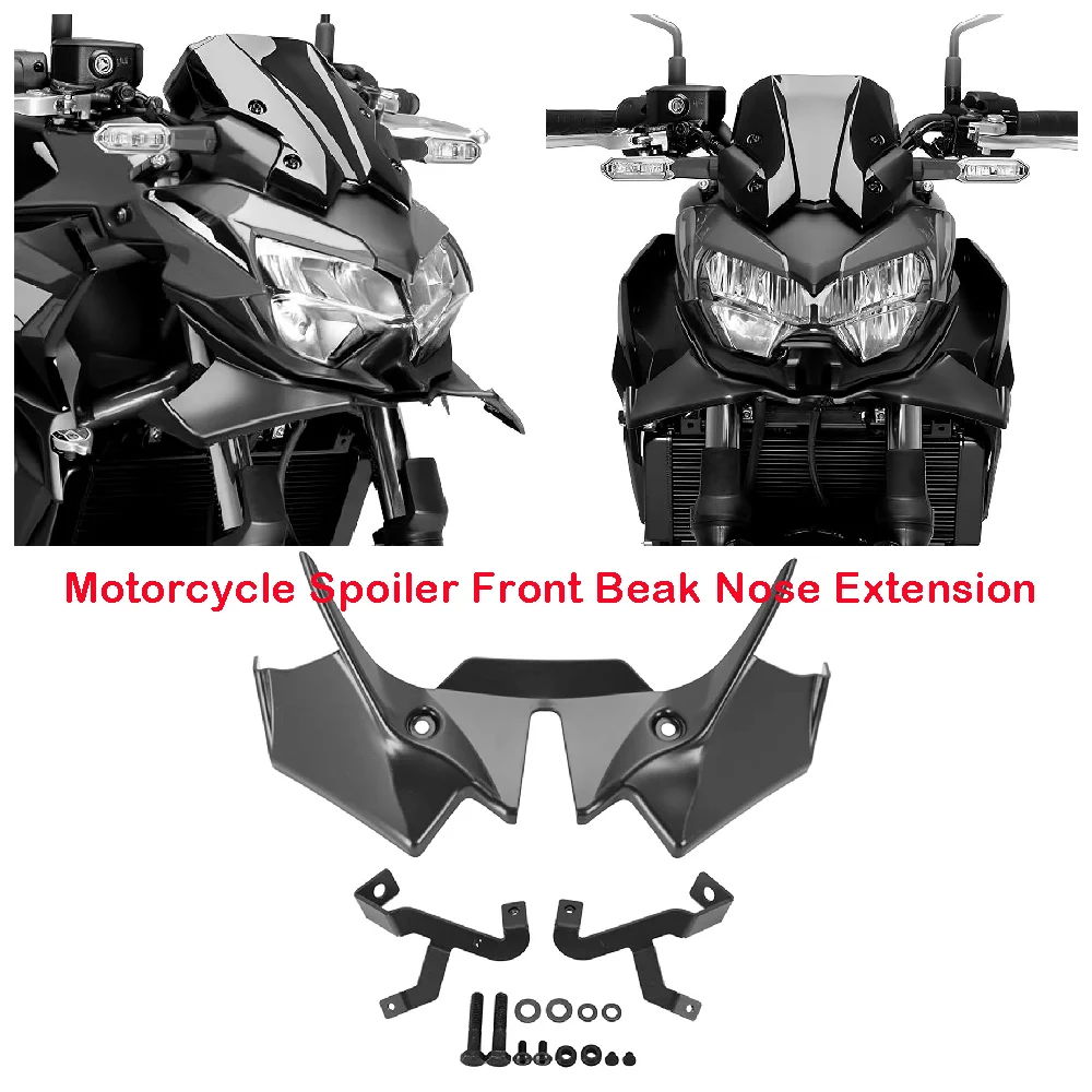 Fits for Kawasaki Z650 ABS Performance 2021-2025 Motorcycle Front Beak Nose Aerodynamic Downforce Cone Spoiler Extender Plate