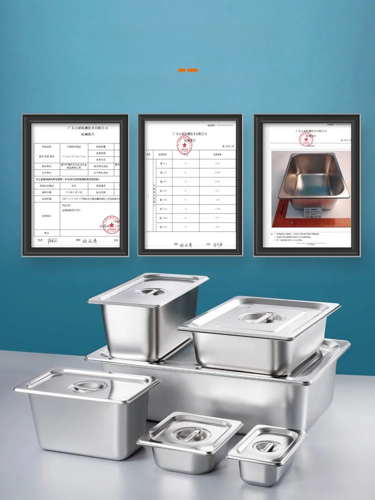 

Прямоугольный поднос из нержавеющей стали 304 с крышкой для коммерческого использования, грузовик для фаст-фуда, столовая посуда, квадратная коробка для тарелок