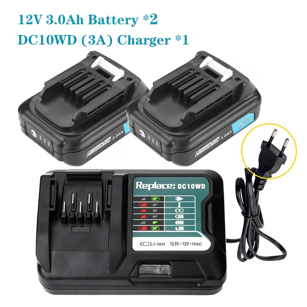 3000mAh 6000mAh For Makita BL1021B BL1041B BL1015B BL1020B BL1040B Rechargeable Battery Power Tools Replaceable Battery