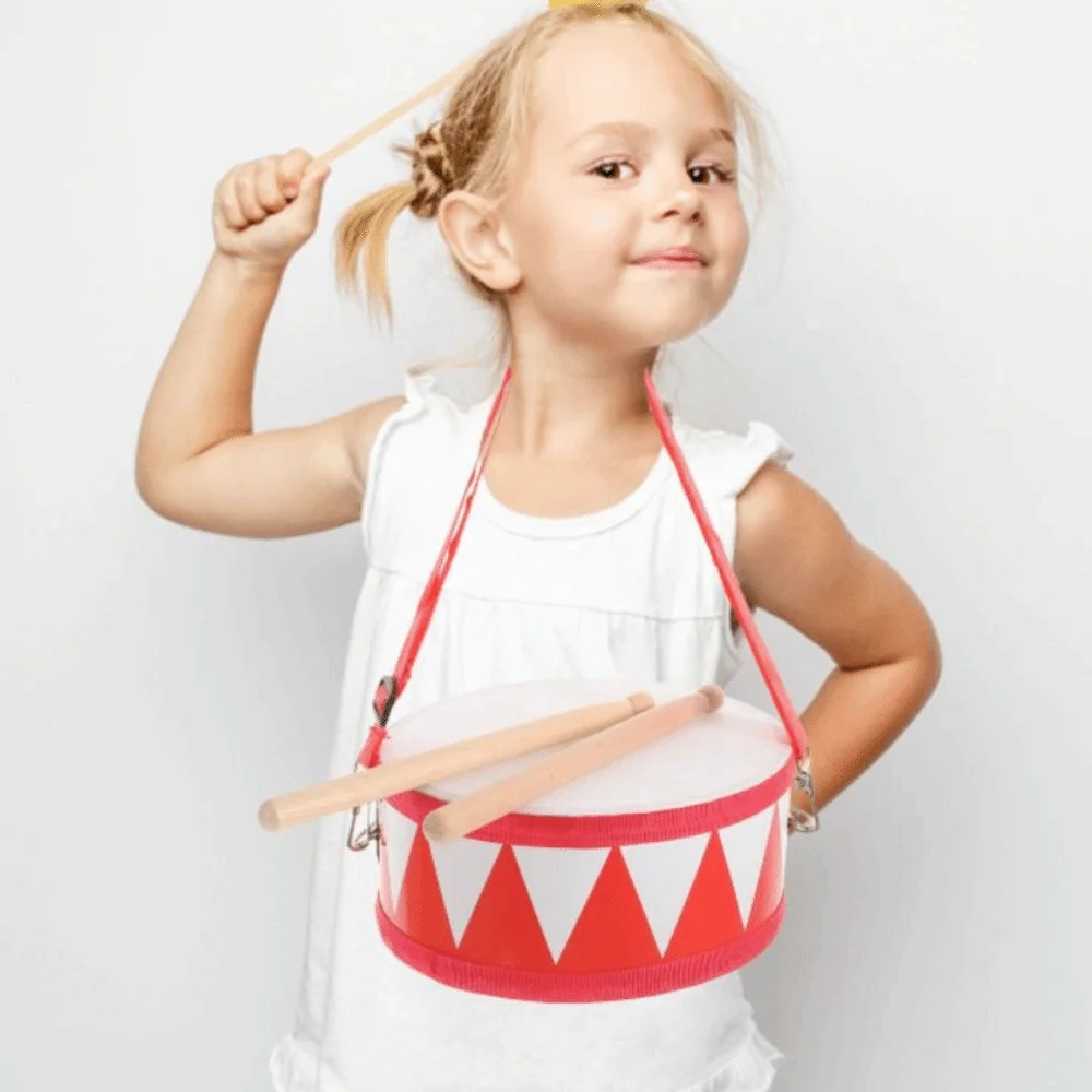 Double Sided Instrument Hand Drum Toys Percussion Instrument Learning Musical Instrument Toys Montessori Portable