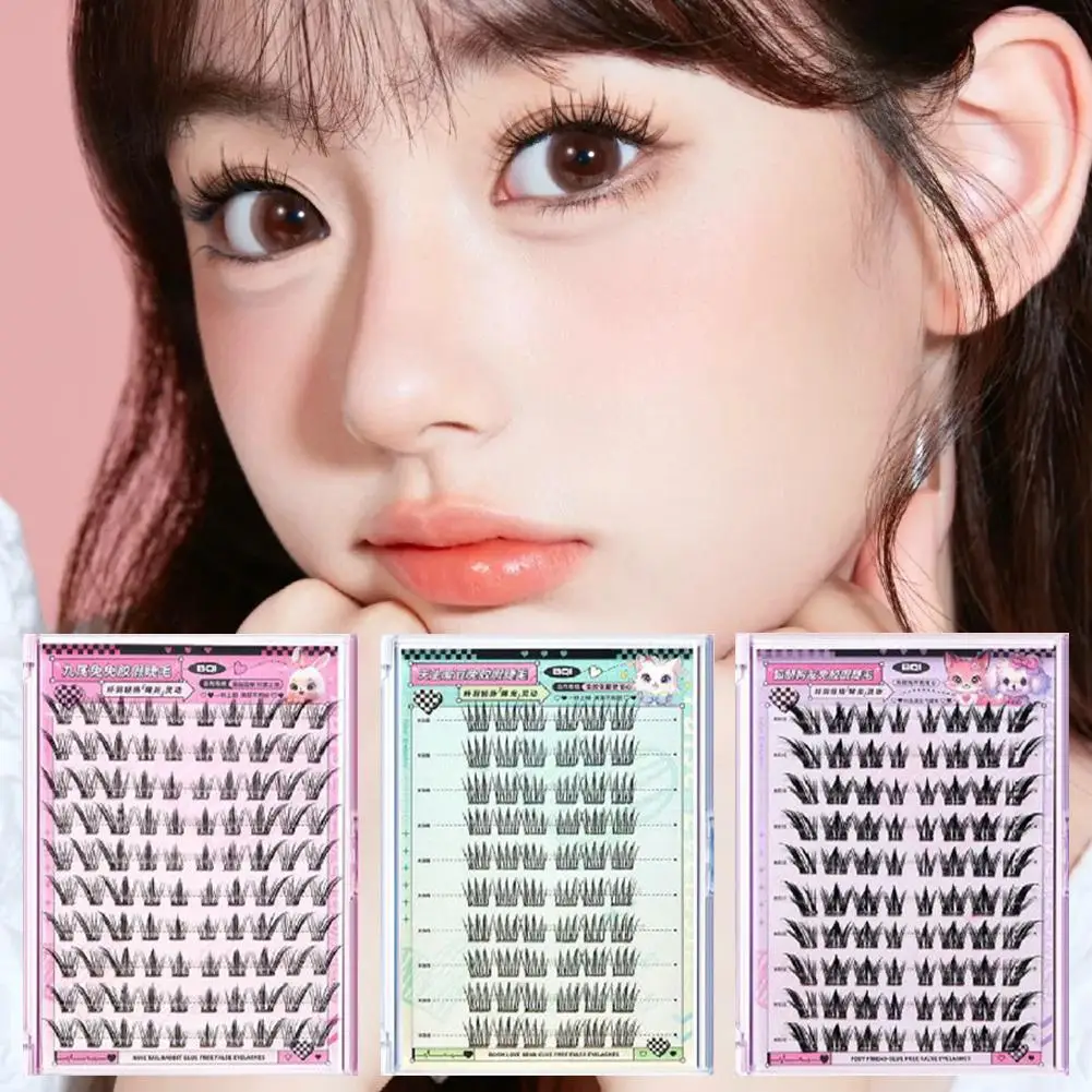 جديد مانغا لاش ملحقات C الضفيرة اضغط على مجموعات الرموش مجنح الثعلب العين كاذبة رمش Premades حجم المشجعين الرموش ماكياج #1