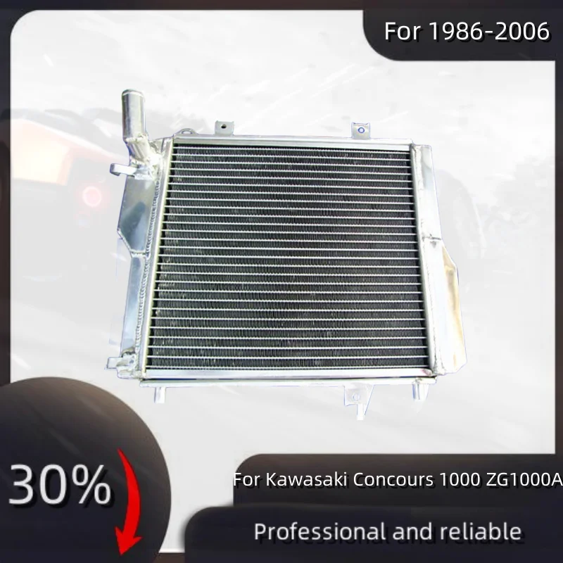 

For 1986-2006 Kawasaki Concours 1000 ZG1000A Aluminum Radiator Cooler Cooling Coolant 1986 1987 1988 1989 1990 1991 1992 1993