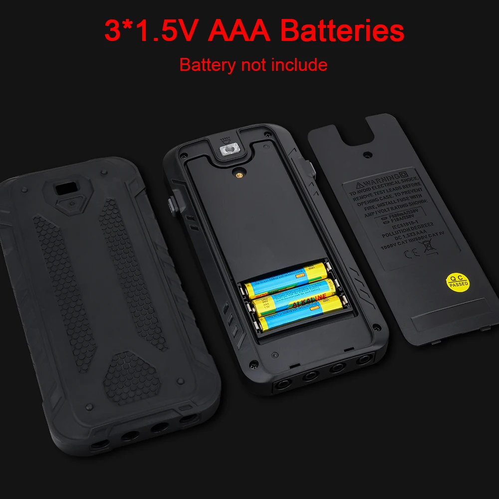 GVDA Multímetro Digital Inteligente Faixa Automática DMM Voltímetro True RMS DC AC Tensão Multimetro Multitester