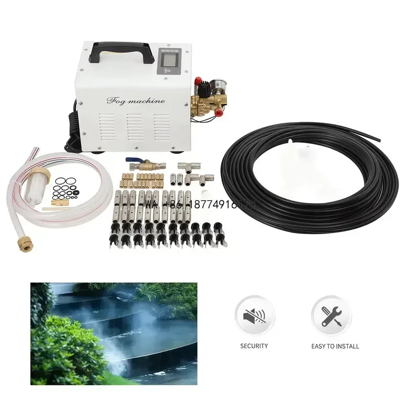 wmwmnu Paichi PC-2802 1L/Min 860PSI High Pressure Digital Timer Steel Misting Fog for Garden Agriculture