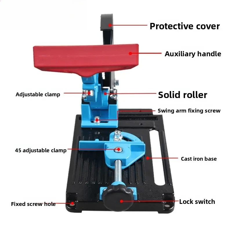 Angle Grinder Stand with Base - Variable Cutter Fixed Auxiliary Cutting Machine Holder