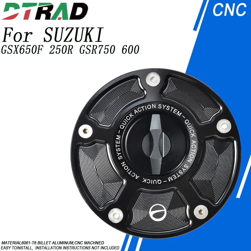 

Быстрооборотная открытая крышка топливного бака мотоцикла для SUZUKI GSX650F GSX250R GSR750 GSR600 GSF650 BANDIT, крышка заливной горловины для газа без ключа