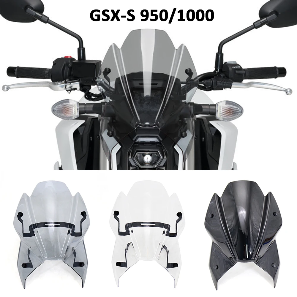 

For Suzuki GSXS950 GSXS1000 2021 2022 2023 Wind Screen Shield Airflow Deflectors GSXS 950 GSX-S 1000 Windshield Windscreen