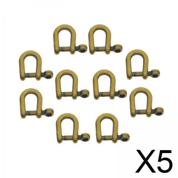 

Horseshoe Buckles Metal Hoop Locking Key Ring DIY Jewelry Connector Bracelet Kit for Handmade Purse Backpack Straps