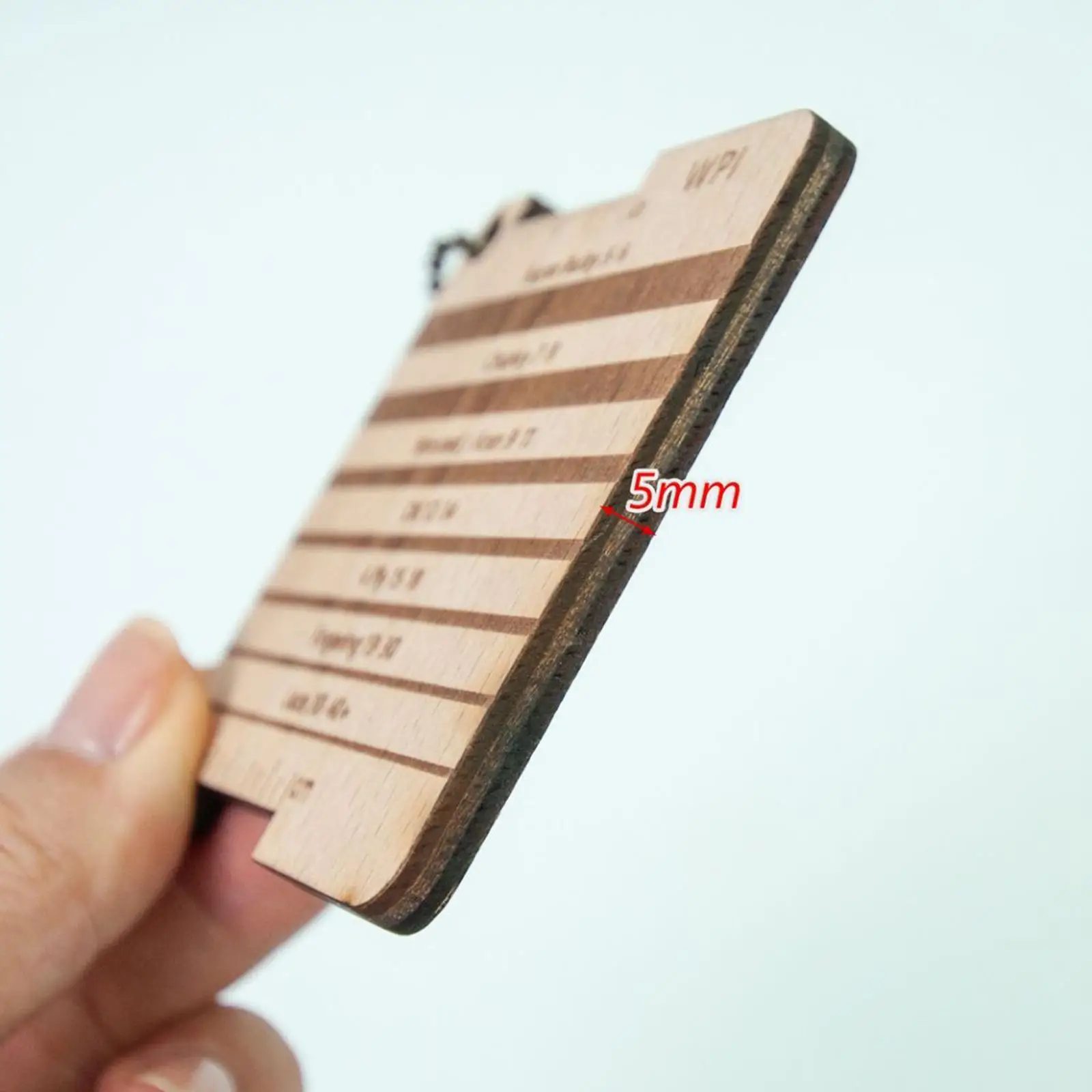 Wood Knitting Gauge Rulers with Stitch Markers Crochet Hook Sizer for Knitting Accessories Sewing Ruler Craft