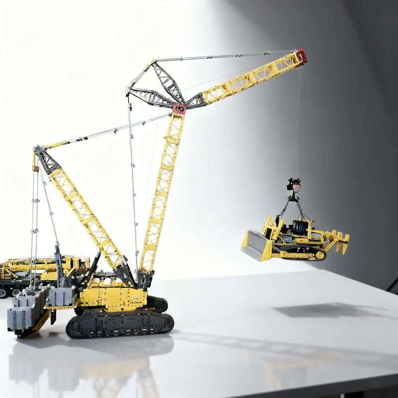 

3202 детали MOC LR: Техническая модель с балластом и удлиненными стрелами, конструктор, креативный подарок, коллекционный декор, премиум-класс для детей