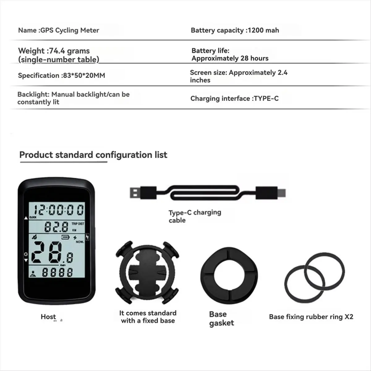 

AB31 Wireless Bicycle Computer Touch Screen Bicycle Computer Mountain Bike Speedometer Bike Accessories