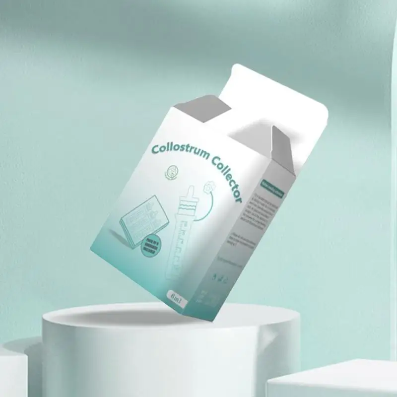 D5QA 6PCS 6ml Tubo alimentazione del colostro Contenitore stoccaggio del latte materno Contenitore portatile del