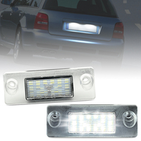 2Pcs For Audi A3 8L S3 A4 B5 S4 S5 White LED Number License Plate Light Rerplace OEM 8D9943021