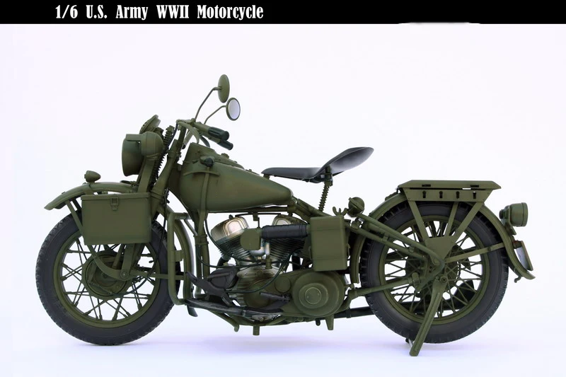 ZY8038 figura de soldado a escala 1/6, accesorios Mini Scence, WWII, Juego de bolsas de motocicleta militar de EE. UU. Para modelo de figura de acción de 12 pulgadas