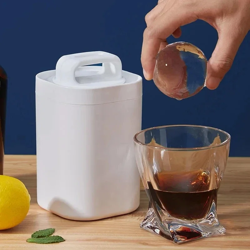 Crystal Clear Ice Ball Maker Easy Release Food Grade Ice Mold Bubble Free High Purity Bartender Whiskey Ice Tray Mold