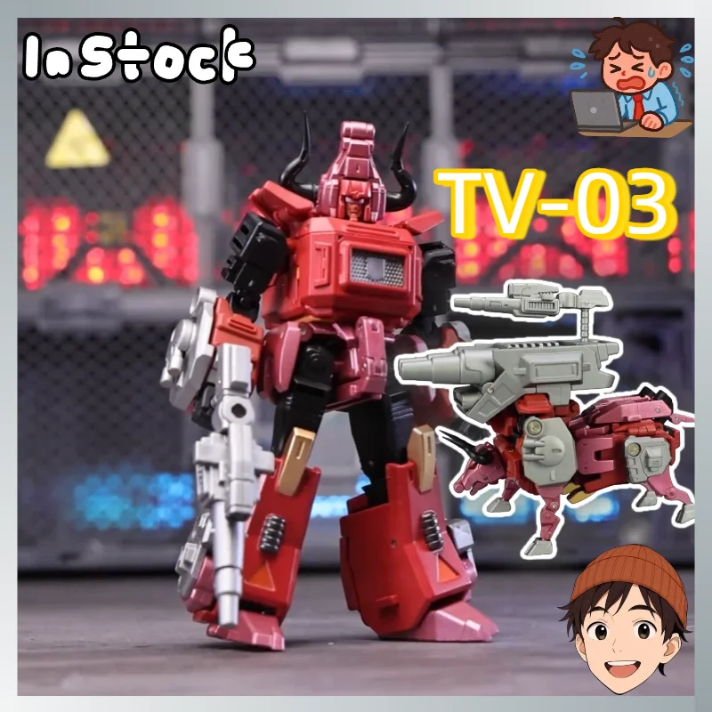 【EN STOCK】Jouets de transformation TV-03 TV03 Predaking Combiner Member Tantrum, modèle combiné à l'échelle miniature, Predacons Mini Predacons