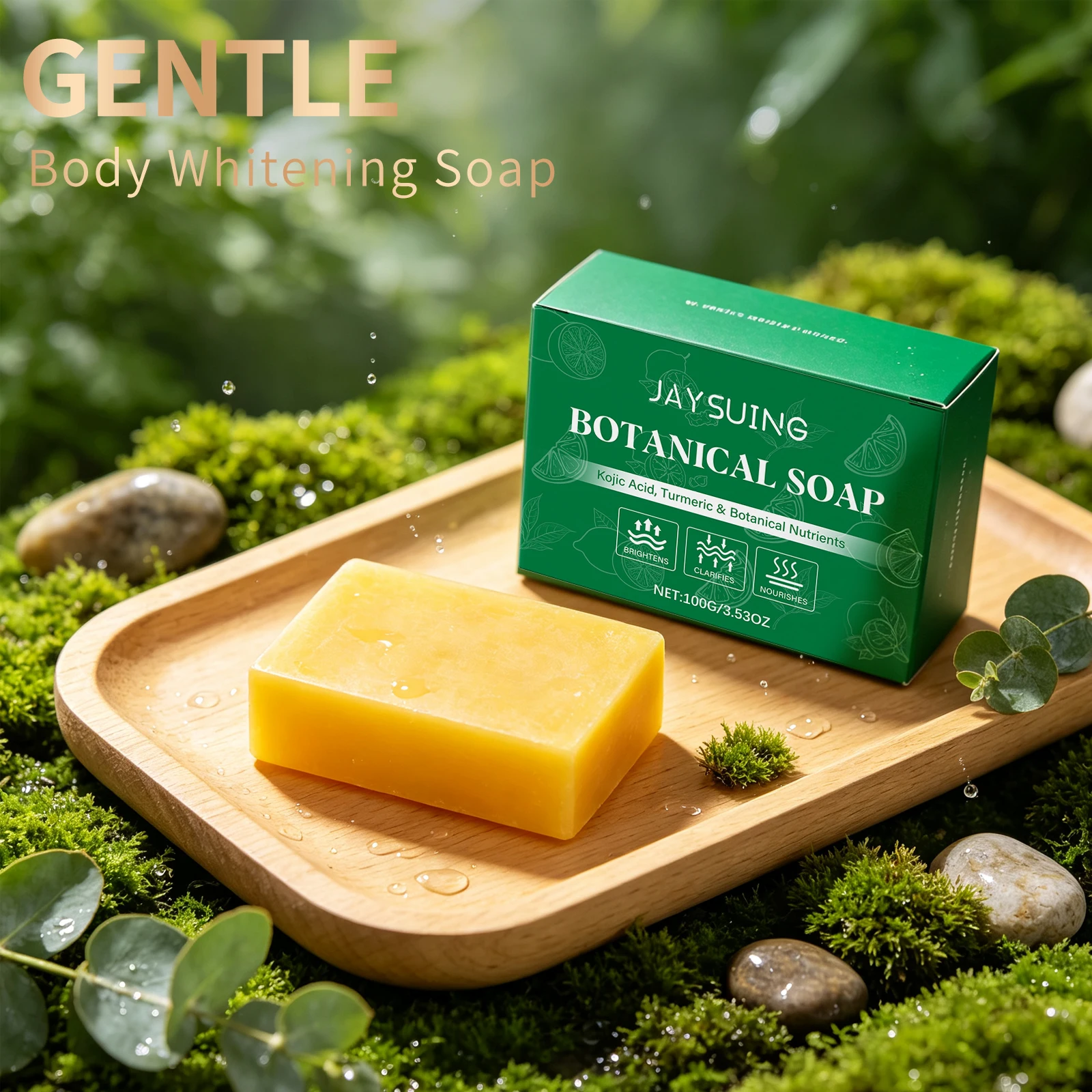 Turmeric Soap Body Cleaning Lightening Darkening Controls Oil Moisturizes Skin Natural Ingredient Body Cleanser Soaps Supplies