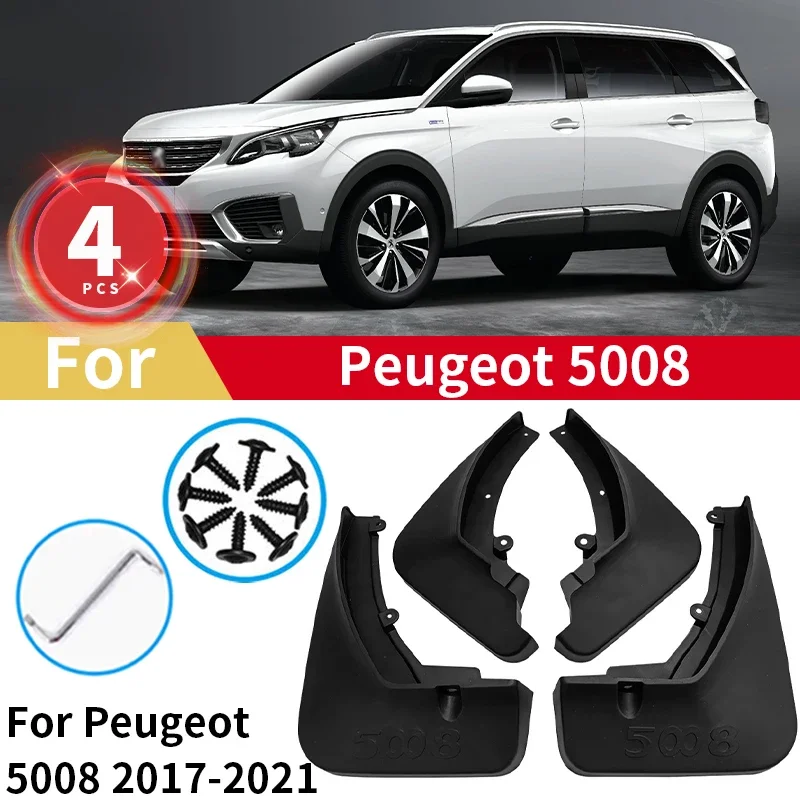 

Mudguards For 2017 2018 2019 2020 2021 Peugeot 5008 Mud Flaps Car Fenders Accessories Front Rear Wheel Splash Guards Mudflaps