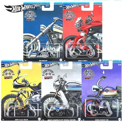 Mattel Hot Wheels Car Motorycle Club Boy Toys 1:64 Diecast Bad Bagger BMW NineT Racer Ducati Scrambler Honda Monkey Metal Models