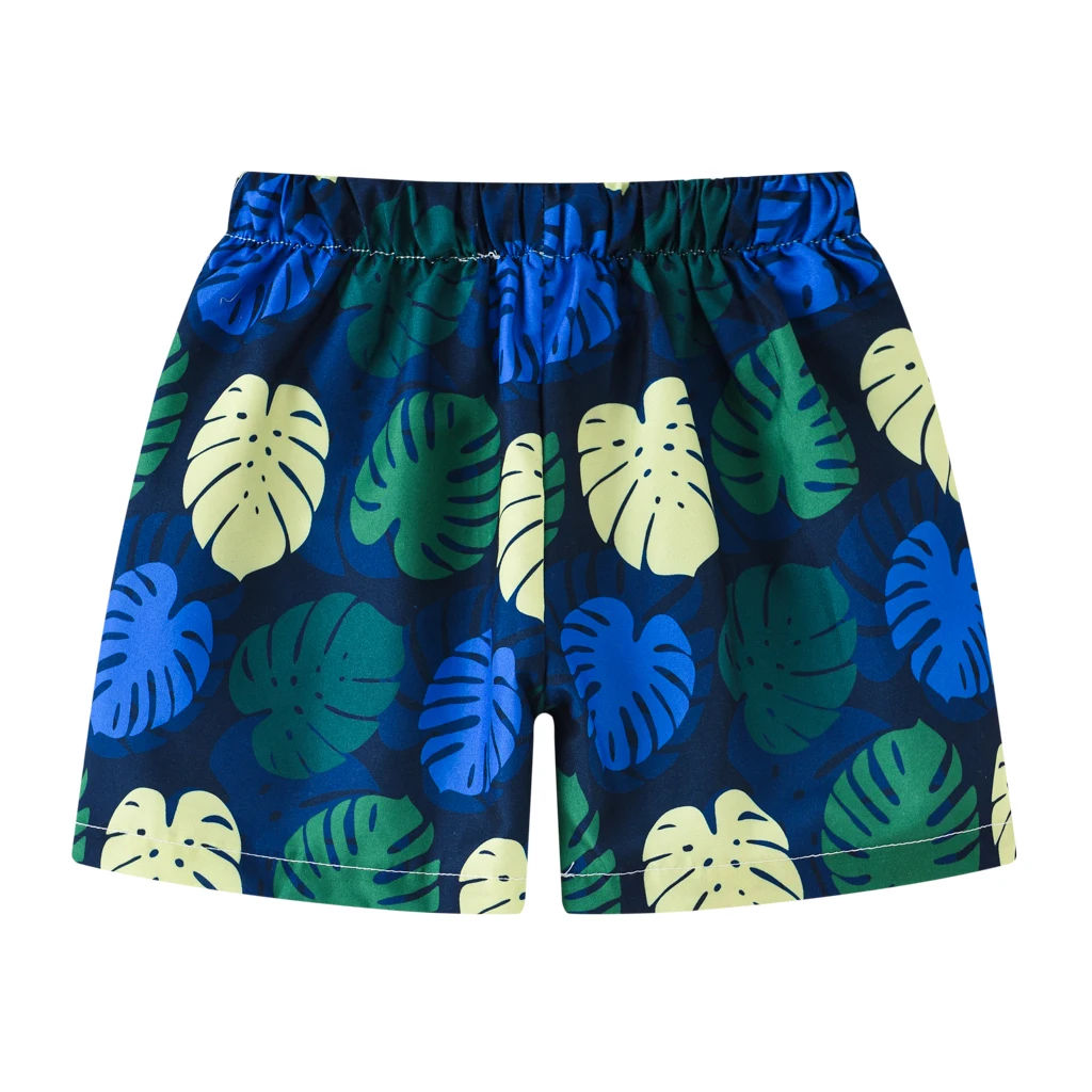 Cool and Comfy Summer Shorts for Boys: Flower Leaf Watermelon Print