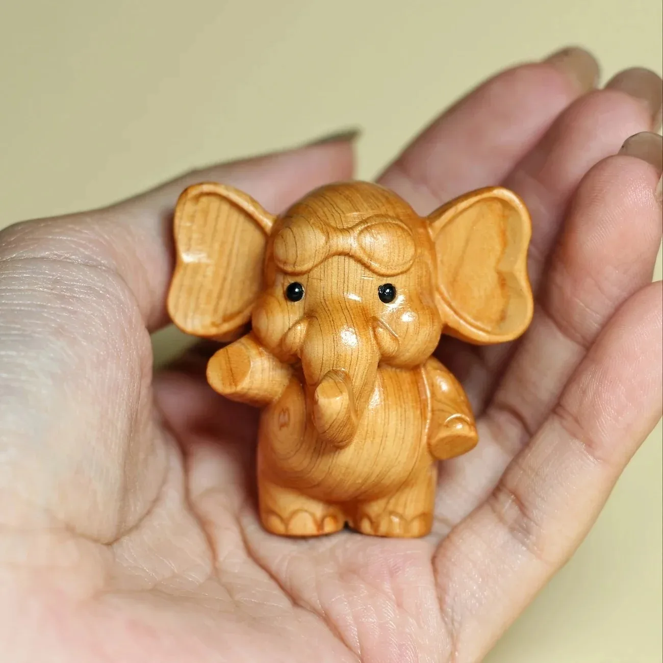 Handcrafted Wooden Elephant Figurine for Indoor/Outdoor Versatile Decor Ideal for Christmas Diwali New Year And Prosperity