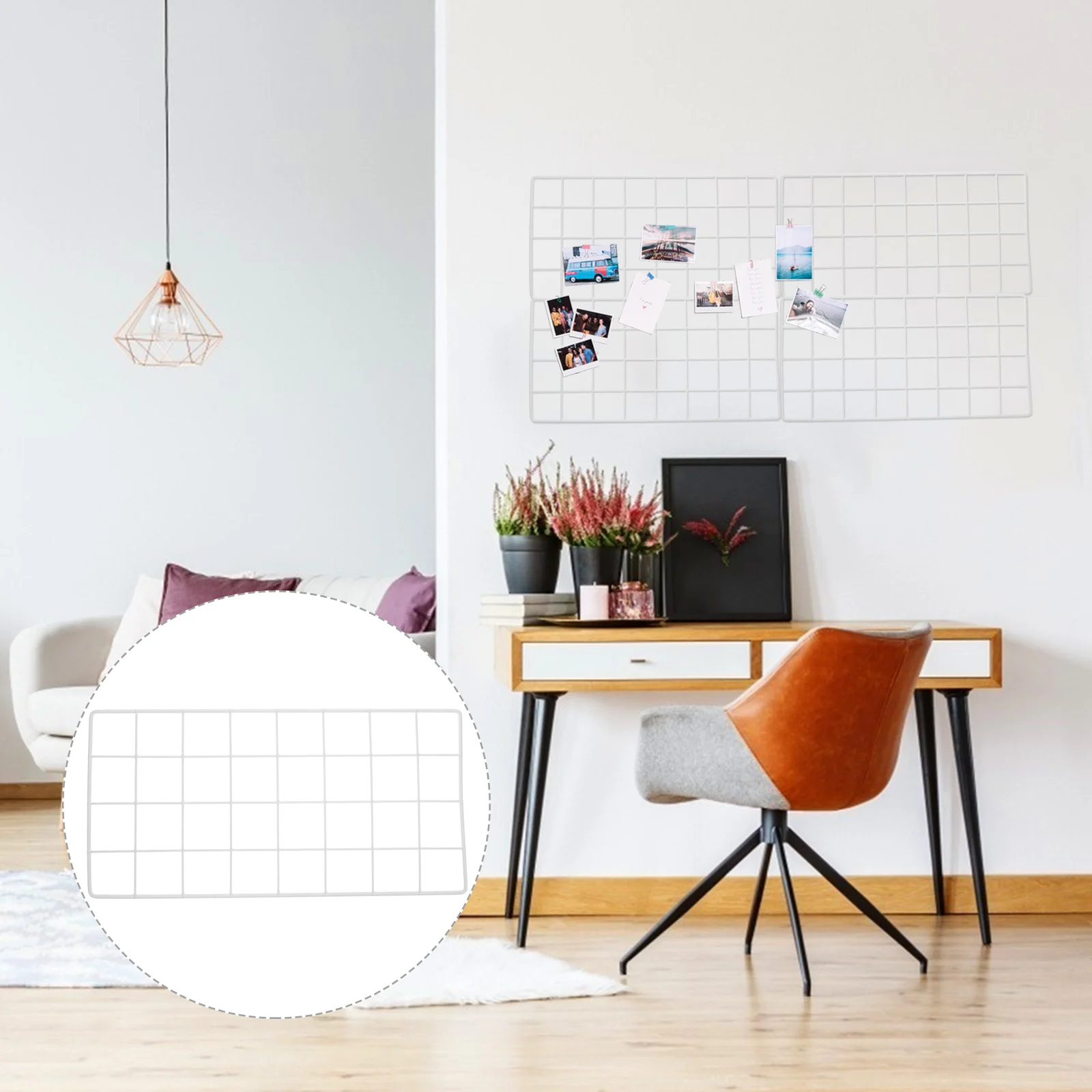 

Wire Wall Grid Panel Diy Photos And Pictures Display Grid Wall Panel Home Decoration Grid On The Wall