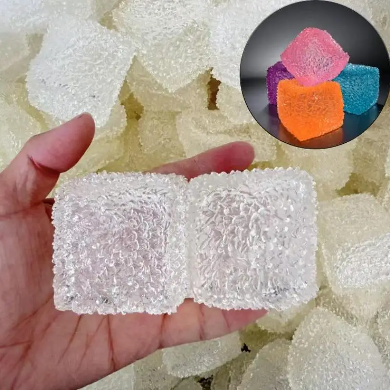1/2Pcs Hollow Ball Skin Handmade Squeeze Toy, Crystal Cube Sugar Squeeze Toy,