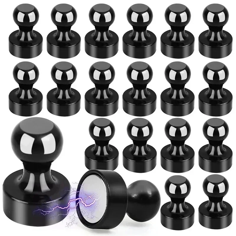 5-15pcs Metal Strong Neodymium Magnetic Pushpins Sucker Thumbtack Magnet Push Pins Whiteboard Fridge Magnets Office School